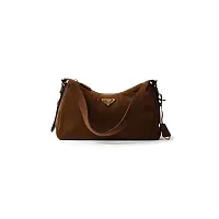 Prada Сумка средняя Aimee Cocoa Brown - фото 1