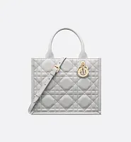 Dior Сумка Book Tote calfskin маленького формата Cloud Gray - фото 1