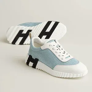 Hermès Кроссовки Bouncing Bleu Clair / Blanc - фото 1