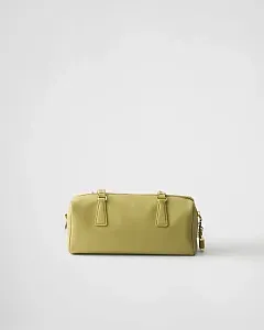 Prada Кожаная сумка среднего размера с верхней ручкой и замком Pistachio Green - фото 3