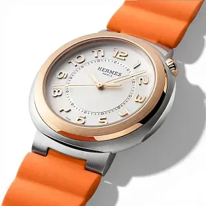 Hermès Часы Large 36 Cut Orange - фото 4