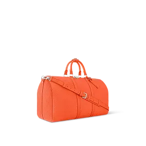 Louis Vuitton Сумка Keepall 50 с плечевым ремнем Red - фото 3