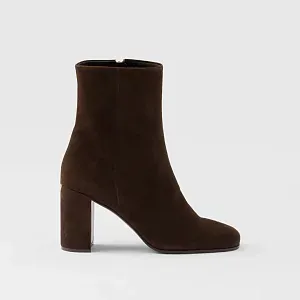 Prada Замшевые ботильоны Dark Brown - фото 3
