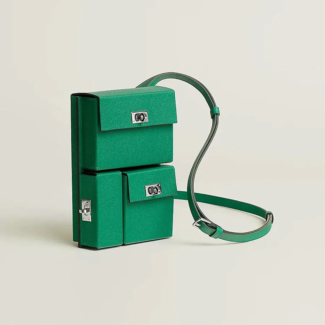 Hermès Сумка Kelly Multipocket To Go Pouch Men Vert Vertigo - фото 3