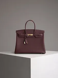 Hermès Сумка Birkin 35 Rouge H Togo Gold Hardware - фото 1