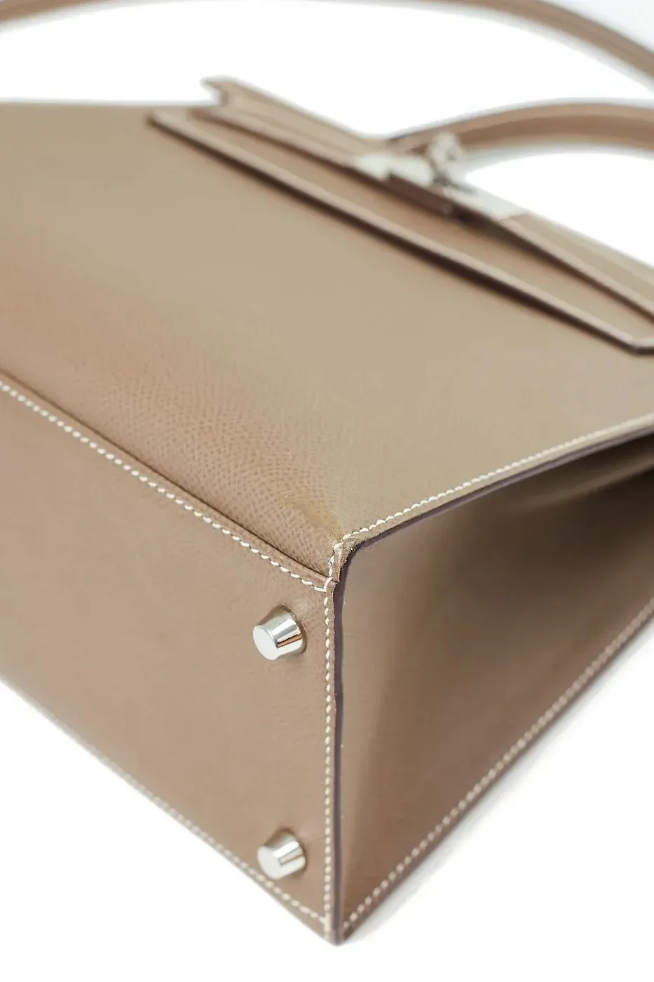 Hermès Kelly 28 Etoupe Epsom PHW Preloved - фото 13