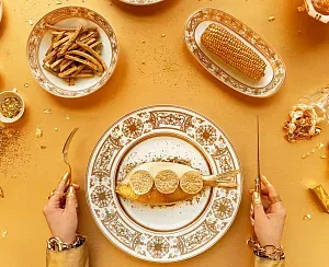 Bernardaud Тарелка круглая с золотыми краями 19 см - фото 2