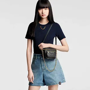 Louis Vuitton Сумка Mini Bumbag Black - фото 2