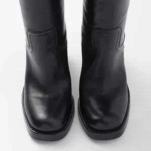 Prada Ботфорты из кожи - фото 6