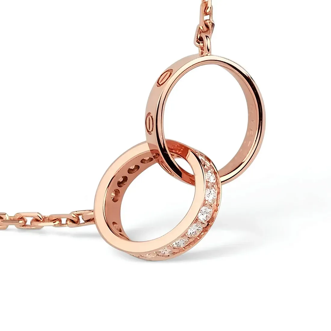 Cartier Кулон Love, semi-paved Man Rose Gold - фото 3