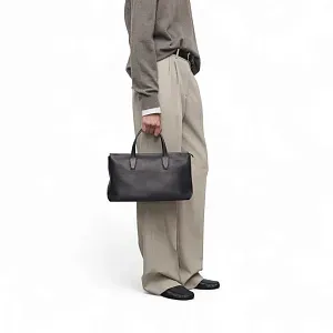 The Row Сумка Marcel Deep Brown из кожи Black - фото 2