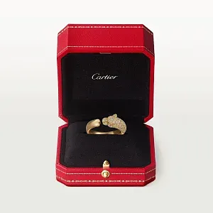 Cartier Кольцо средняя модель с бриллиантовым паве Panthere de Yellow Gold - фото 4