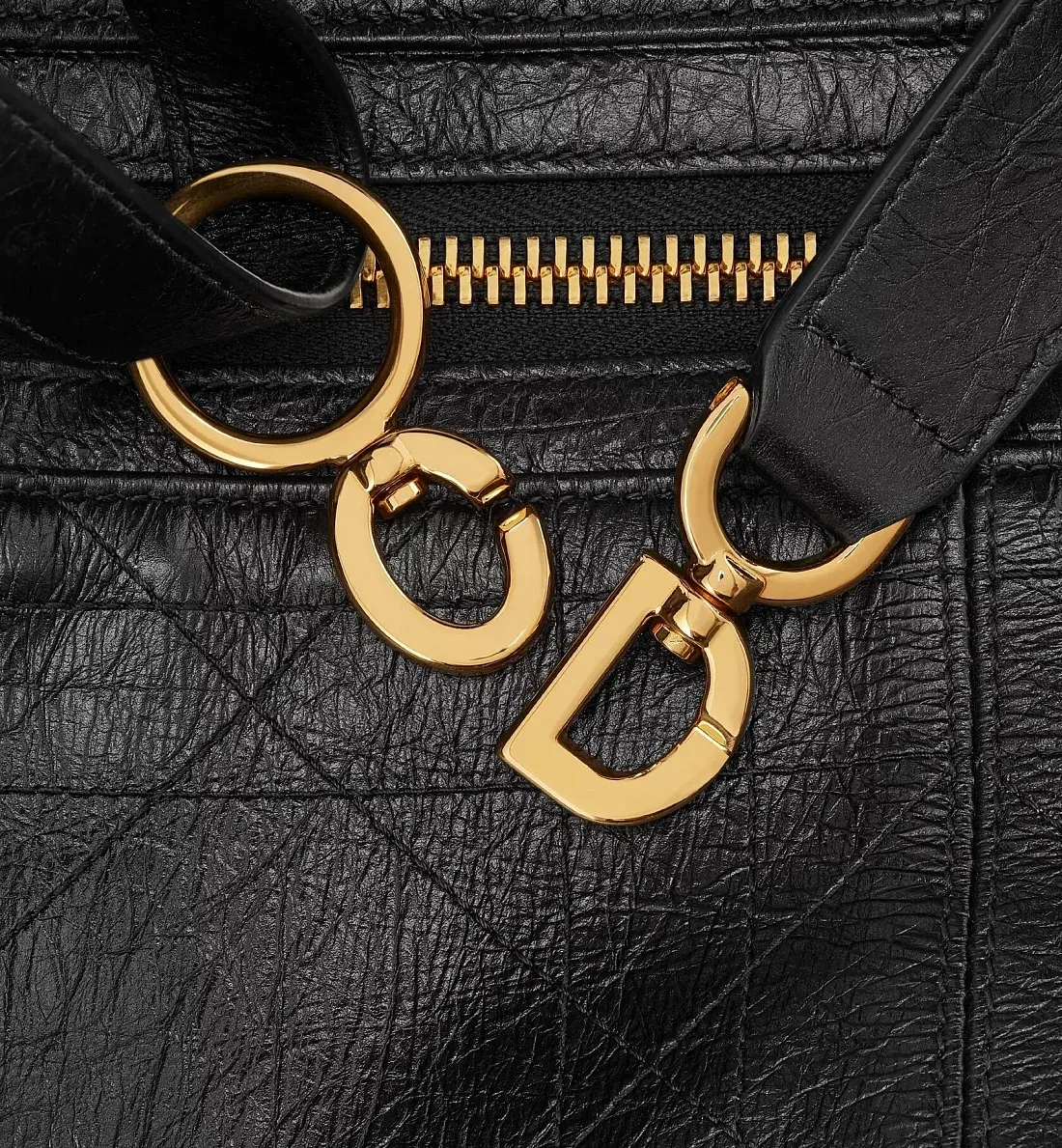 Dior Сумка D-Journey in crinkled calfskin большого формата - фото 7