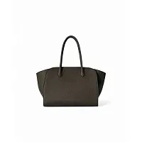 The Row Сумка Marlo 12 Deep Brown из кожи Mid Grey - фото 1