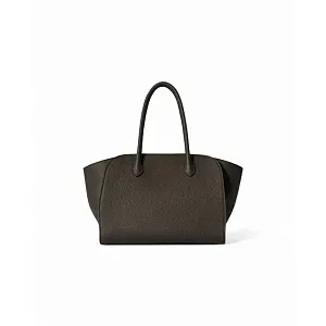 The Row Сумка Marlo 12 Deep Brown из кожи Mid Grey - фото 1