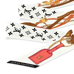 Louis Vuitton Шелковая лента Flower And Straps BB White - фото 2