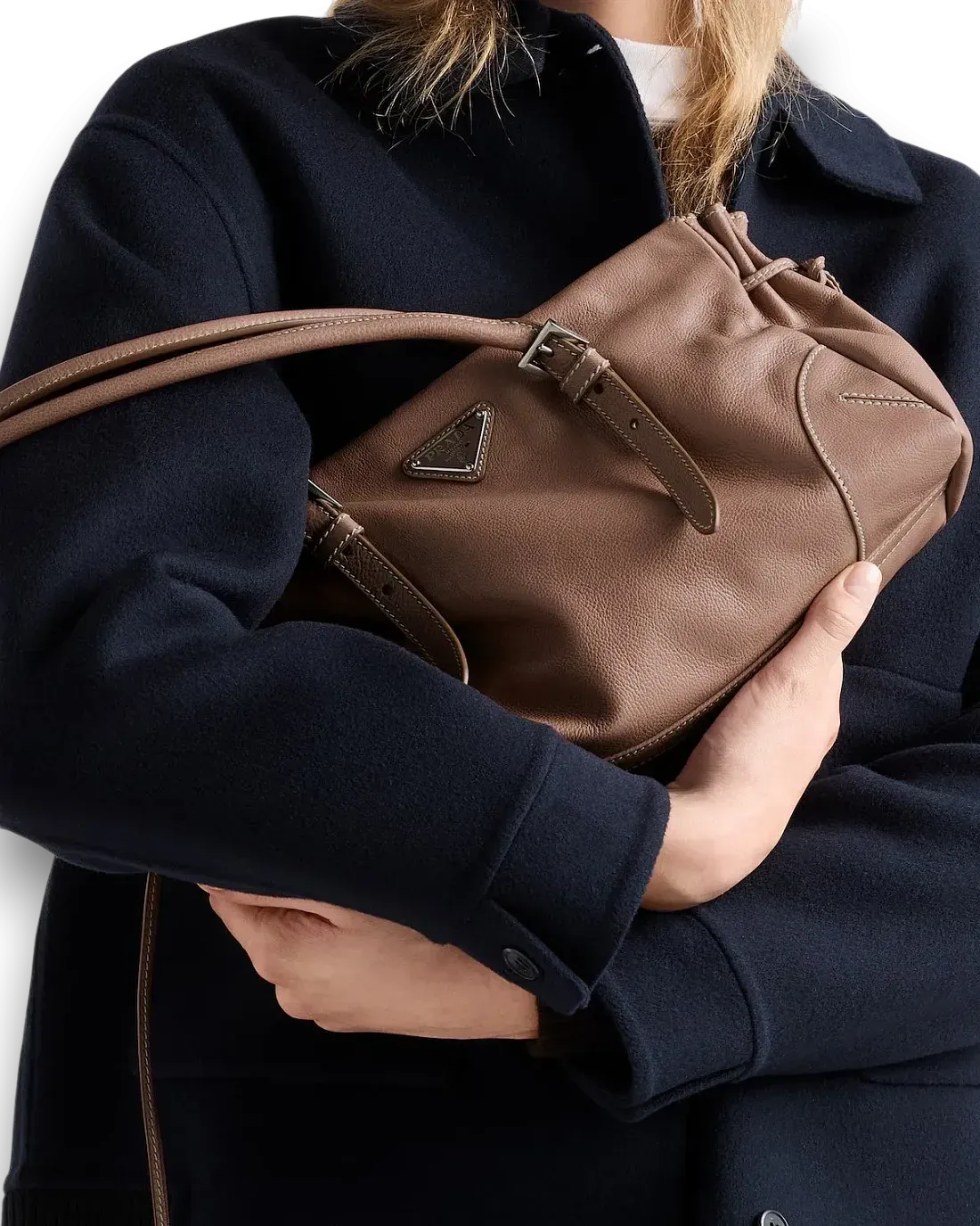 Prada Сумка Bonnie medium antiqued leather tote - фото 2