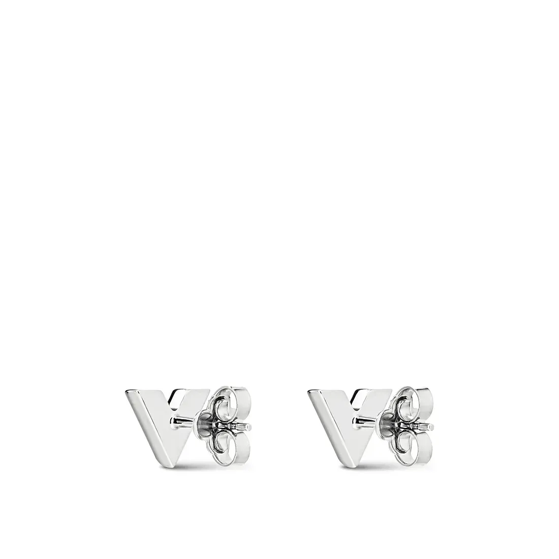 Louis Vuitton Серьги-пусеты Essential V Silver - фото 4