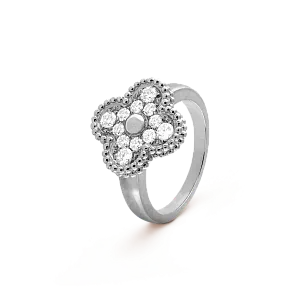 Van Cleef & Arpels Кольцо Vintage Alhambra White Gold - фото 1