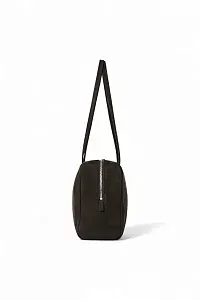 The Row Сумка Astra Bowling Sand из нубука Ebony Brown - фото 3