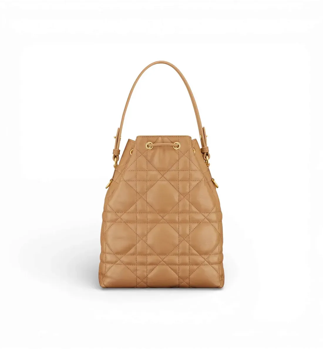 Dior Сумка Bucket Caro Small Light Gold - фото 4
