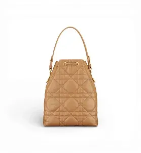 Dior Сумка Bucket Caro Small Light Gold - фото 4