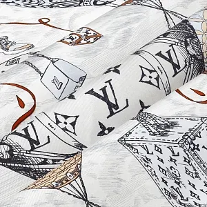 Louis Vuitton Платок-каре Up And Away 90 Black White - фото 3