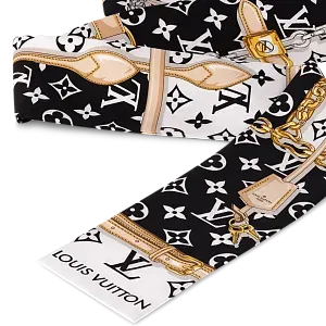 Louis Vuitton Шелковая лента Monogram Confidential Black - фото 3