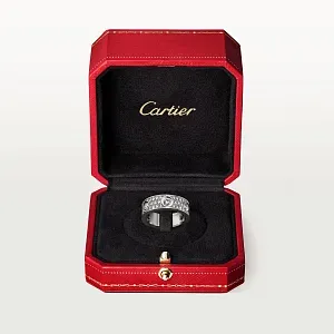 Cartier Кольцо Love с бриллиантовым паве Men White Gold 6 Diamonds - фото 5