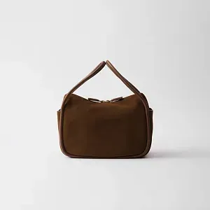 Prada Сумка из замшевой телячьей кожи - фото 3