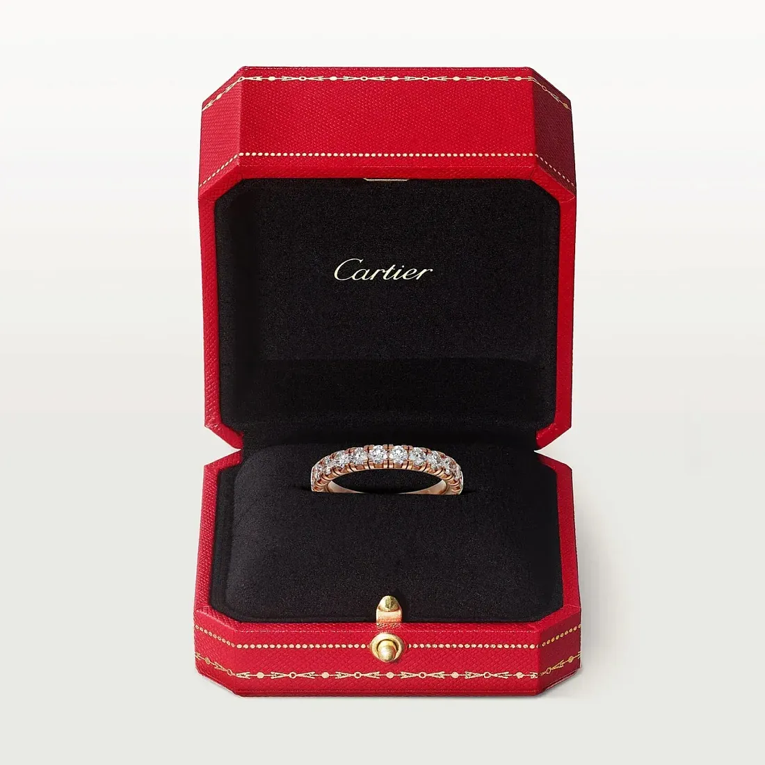 Cartier Обручальное кольцо с бриллиантовым паве Etincelle de 3,5 мм Rose Gold - фото 3