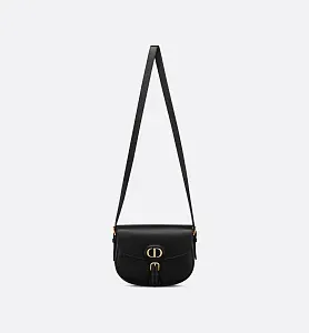 Dior Сумка Bobby grained calfskin среднего формата Black - фото 7