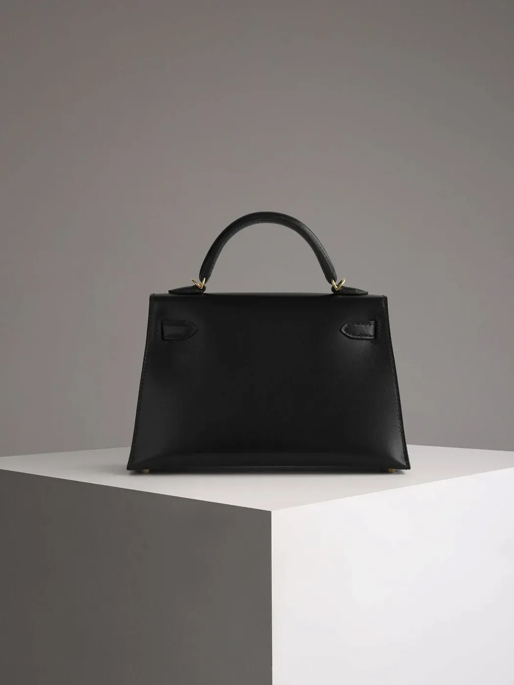 Hermès Сумка Kelly Mini 20 Black Box Gold Hardware - фото 7