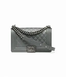 Chanel Сумка Boy Grey - фото 1