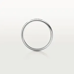 Cartier Обручальное кольцо с 1 бриллиантом C de Men 3 мм Platinum - фото 2