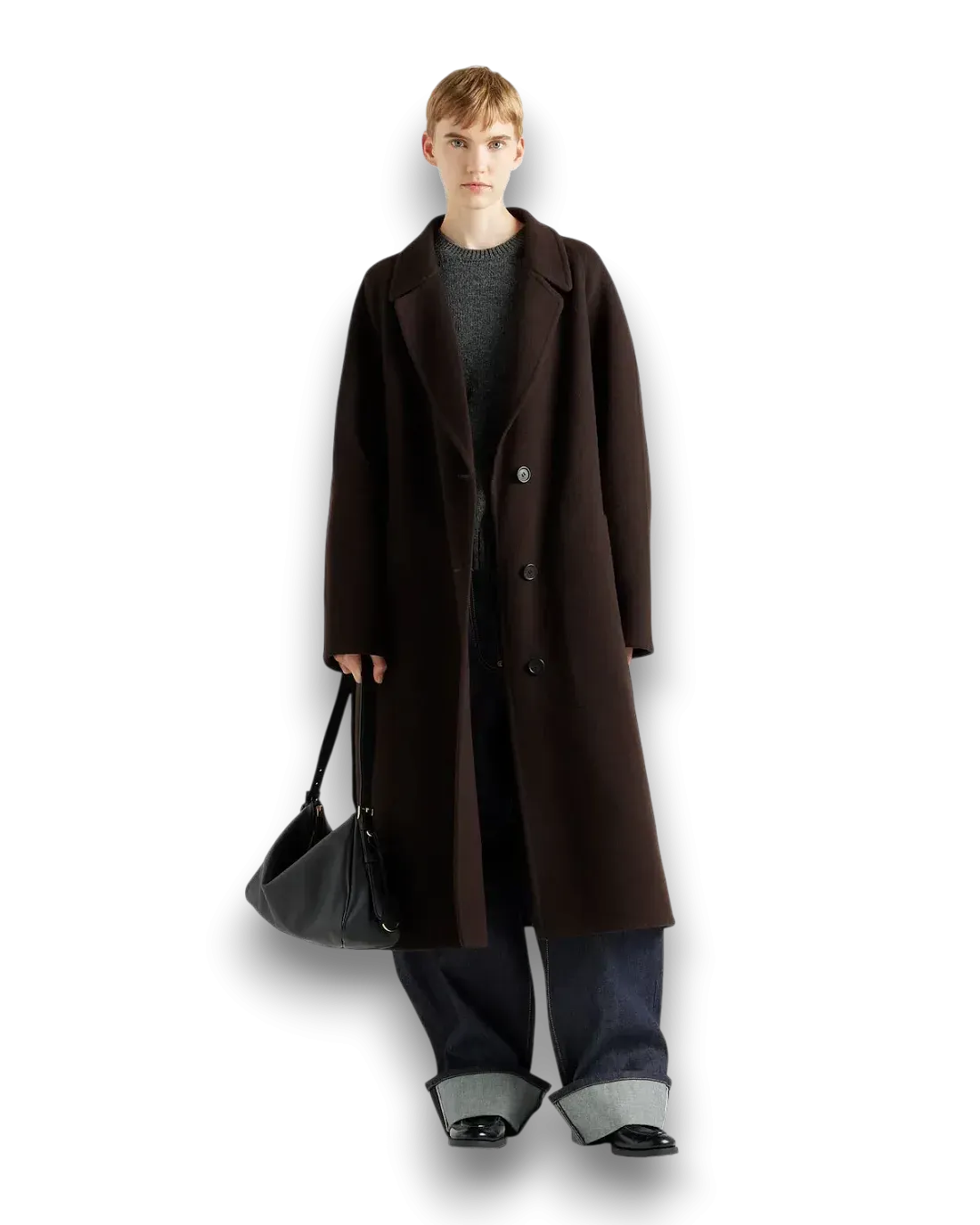 Prada Сумка Aimee large leather shoulder - фото 2