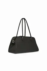 The Row Сумка Margaux Shoulder 12 Black из кожи - фото 2