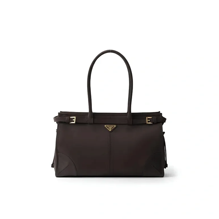 Сумка большая Bonnie Prada Anthracite Gray - фото 1