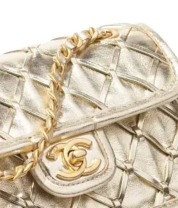 Chanel Мини-сумка Flap Gold - фото 4