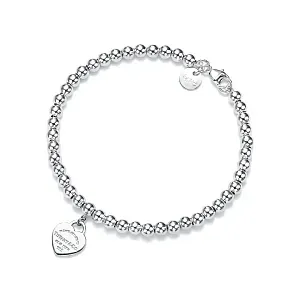 Tiffany & Co. Браслет Heart Tag Bead Bracelet in Silver - фото 1