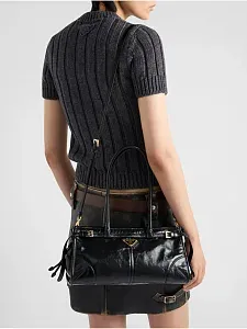 Prada Средняя кожаная сумка Black - фото 5