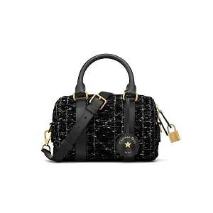 Dior Сумка Groove 20 black tweed with white cannage motif - фото 1