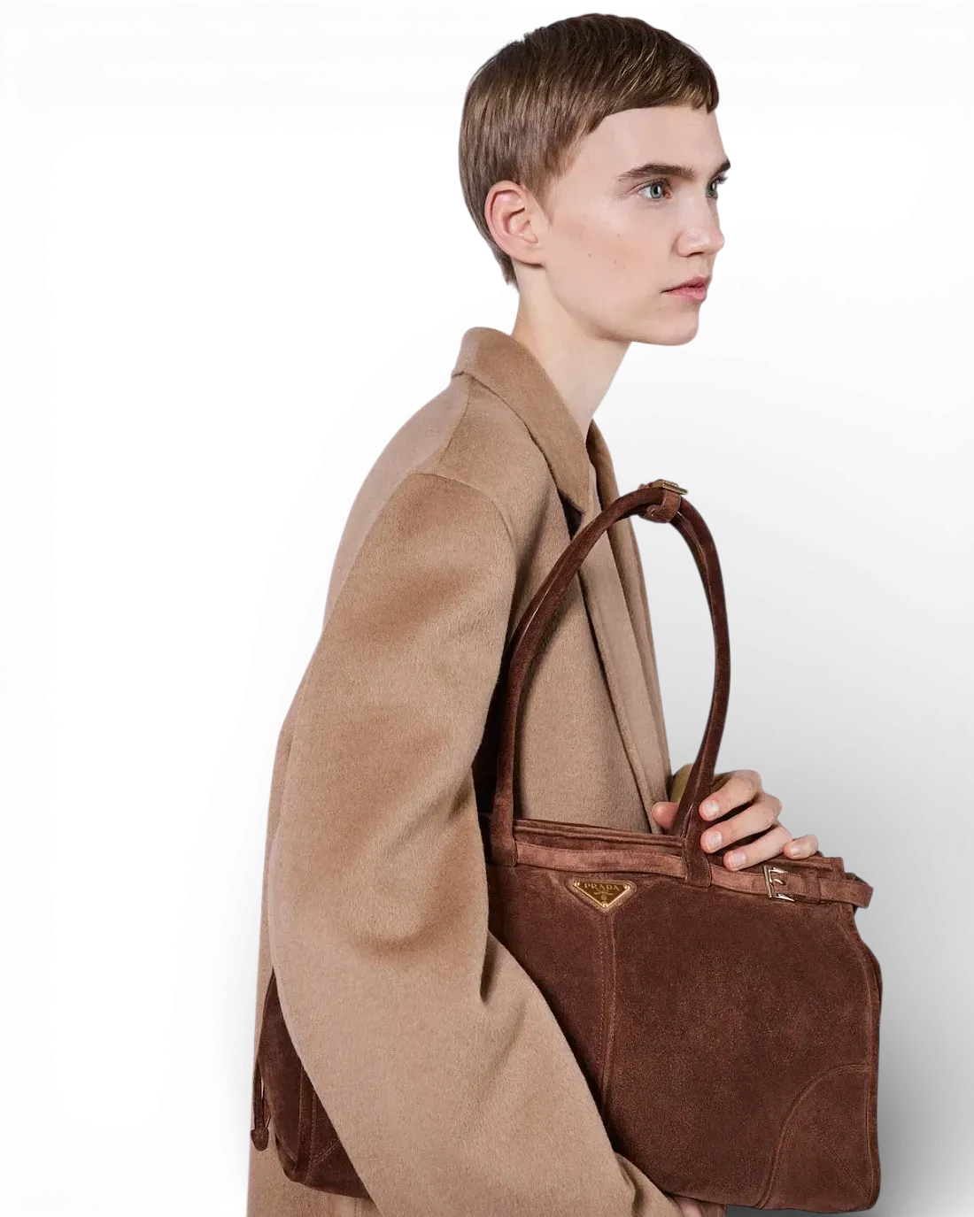 Prada Сумка Bonnie large suede - фото 2