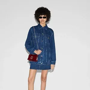 Gucci Мини-сумка Dionysus Rosso Ancora Red Patent - фото 2