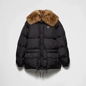 Prada Пуховая куртка из технологичной парусины - фото 1