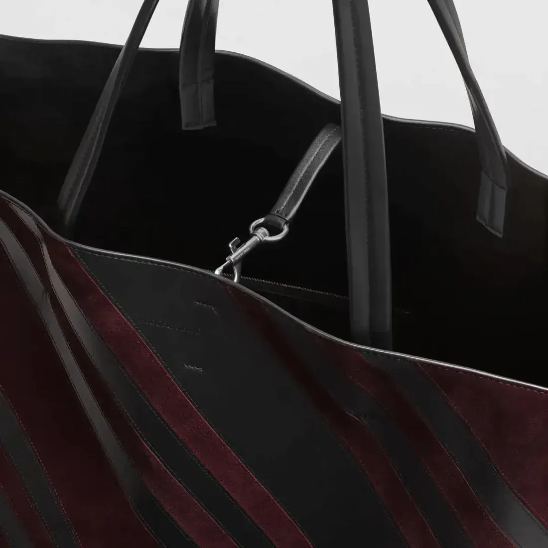 Phoebe Philo Сумка Cabas Black/Oxblood - фото 4