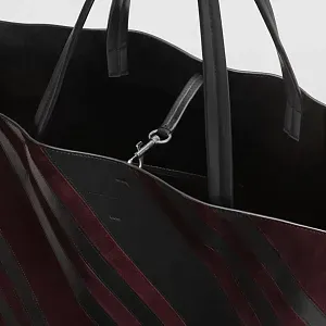 Phoebe Philo Сумка Cabas Black/Oxblood - фото 4