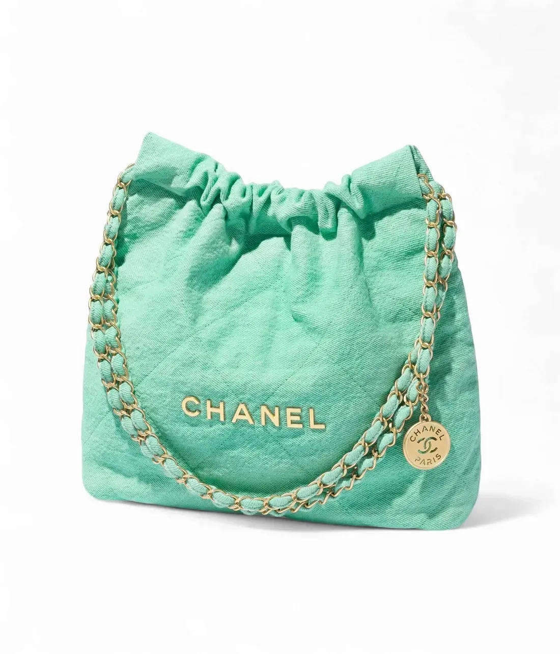 Chanel Сумка Mini 22 Turquoise Denim - фото 5