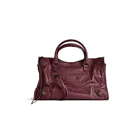 Balenciaga Сумка Le City среднего формата Dark Burgundy - фото 1