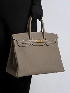 Hermès Сумка Birkin 35 Etoupe Togo Gold Hardware - фото 2